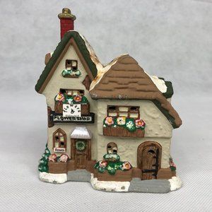 Painted Ceramic Flower Store Clay Gingerbread Lig